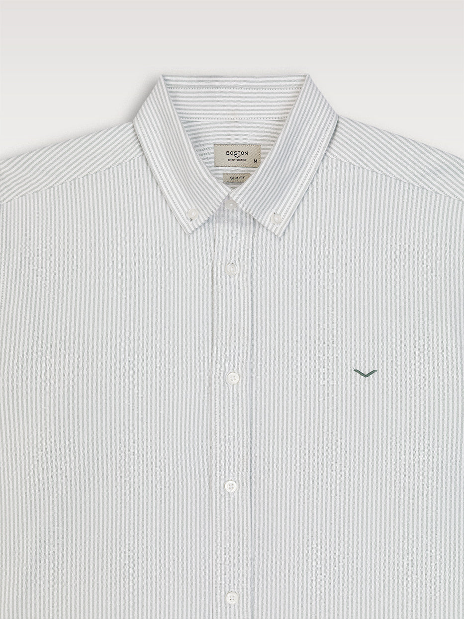 Camisa regular oxford rayas - Image 7