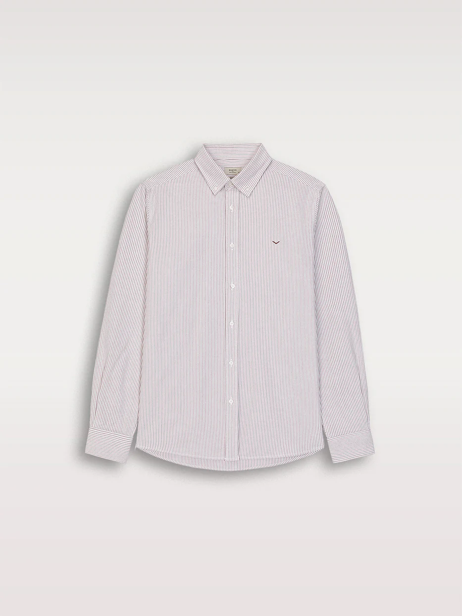 Camisa regular oxford rayas - Image 5