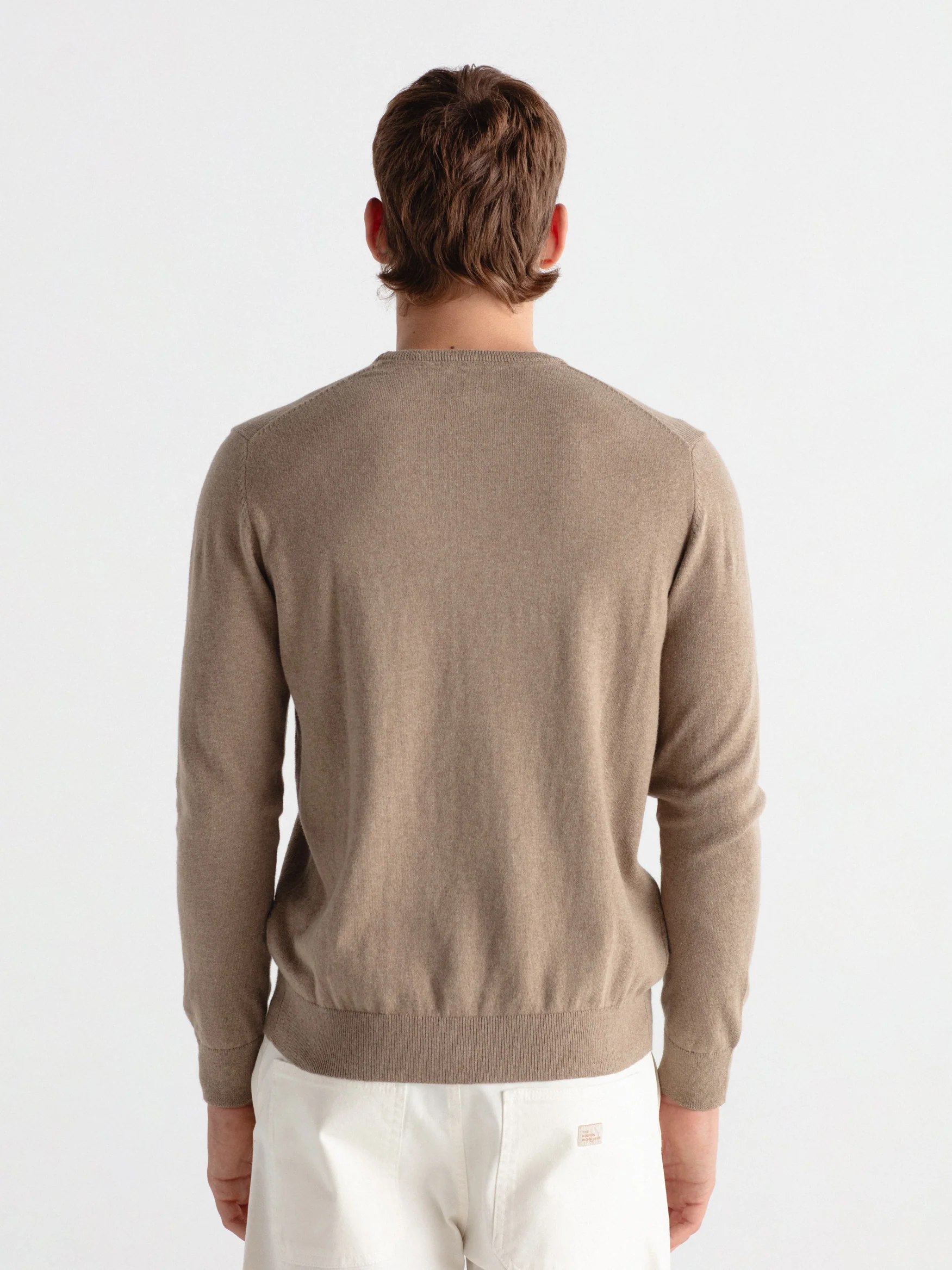 Jersey con cashmere cuello caja - Image 4