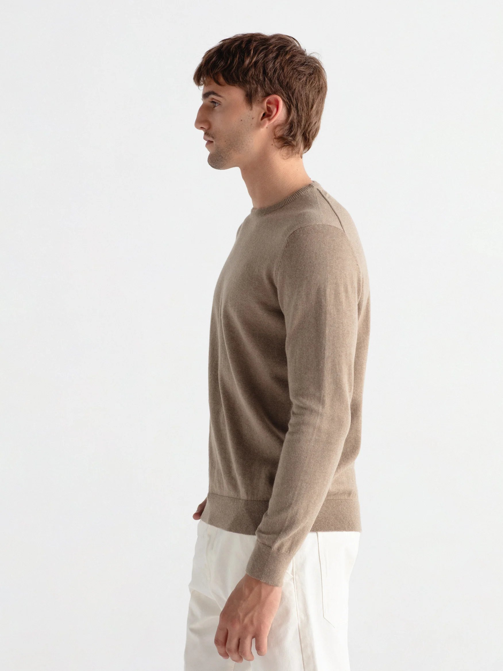 Jersey con cashmere cuello caja - Image 5