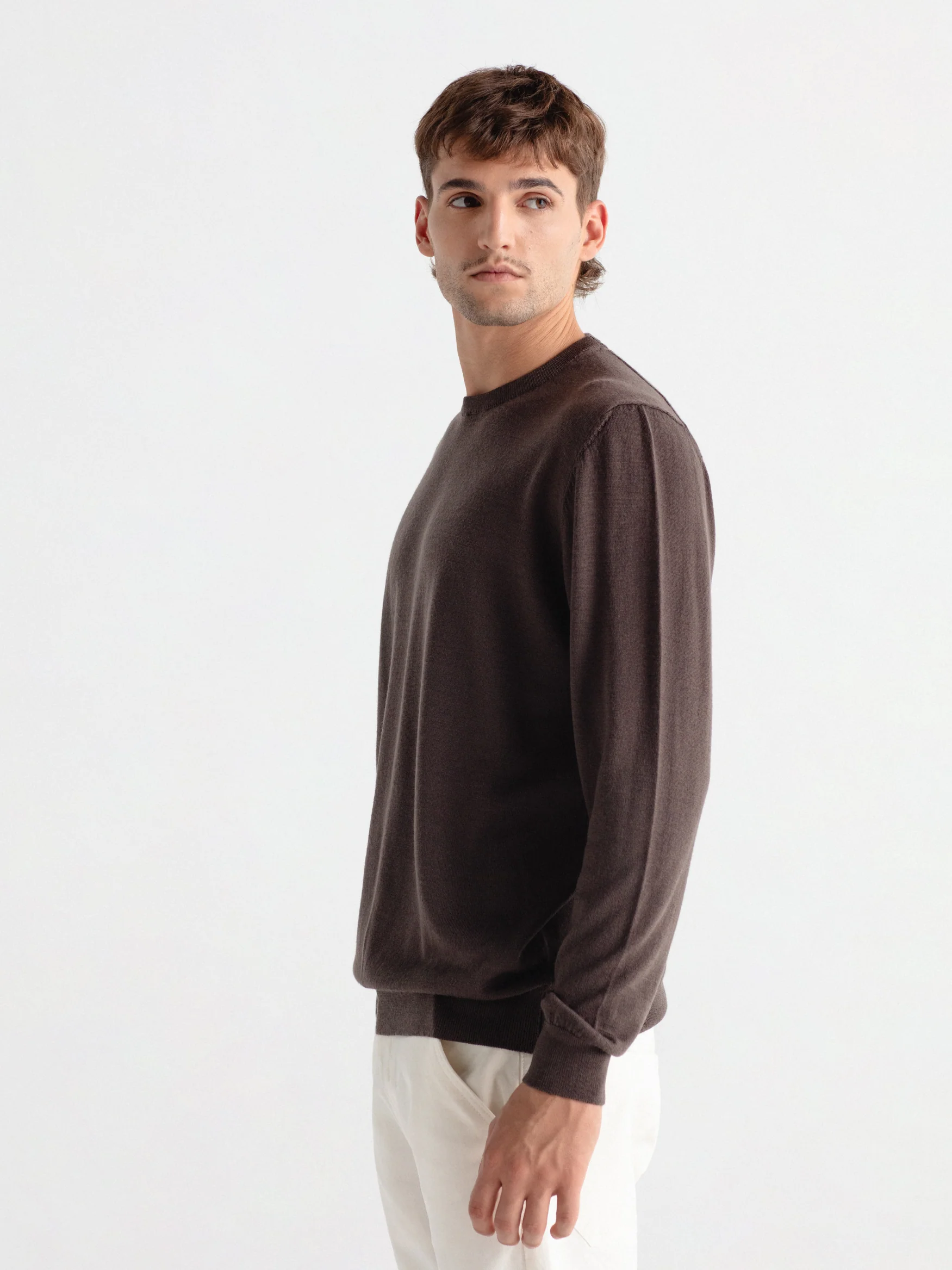 Jersey 100% lana cuello caja - Image 3