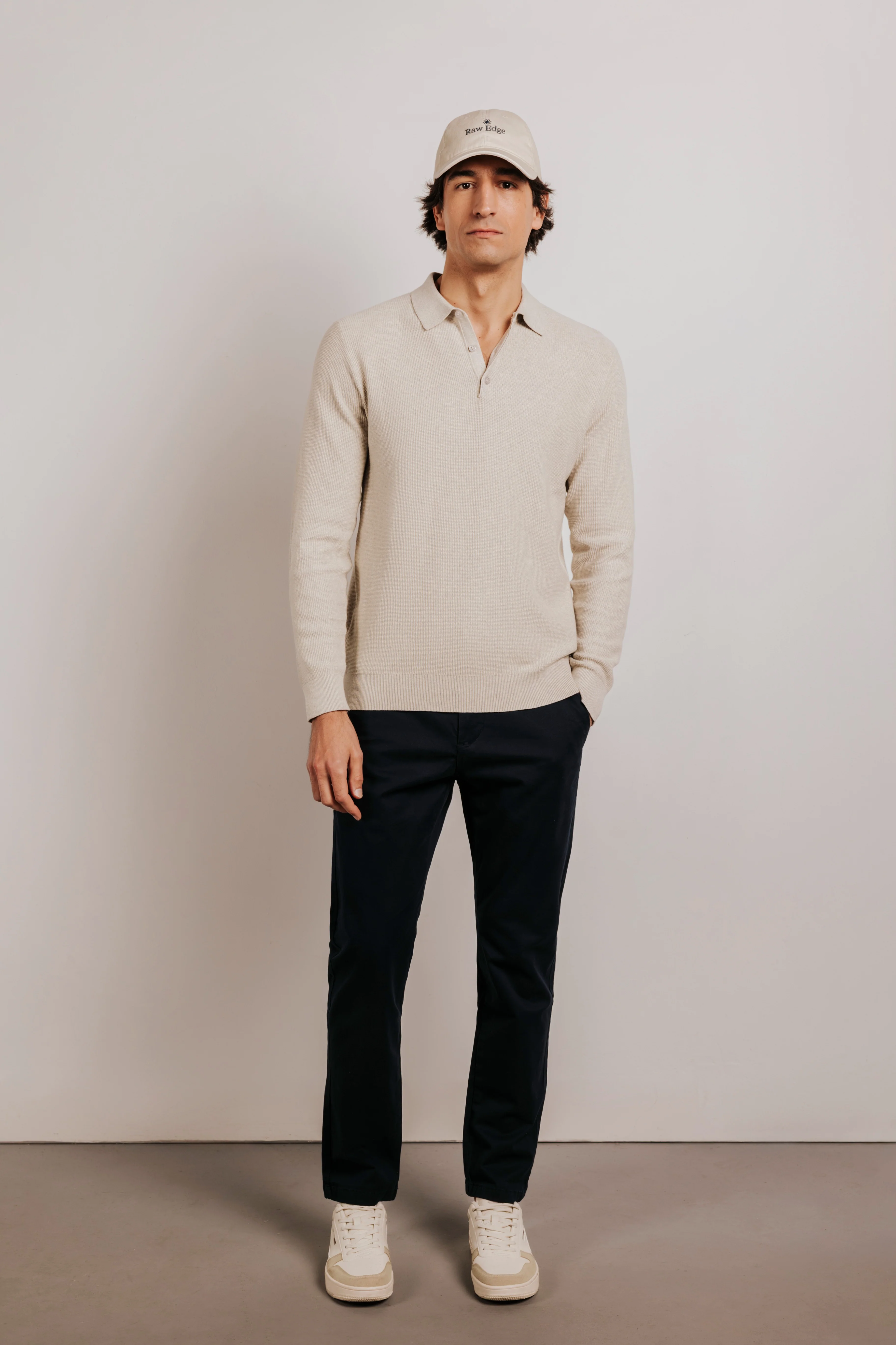 Jersey algodón cuello polo estructura - Image 3