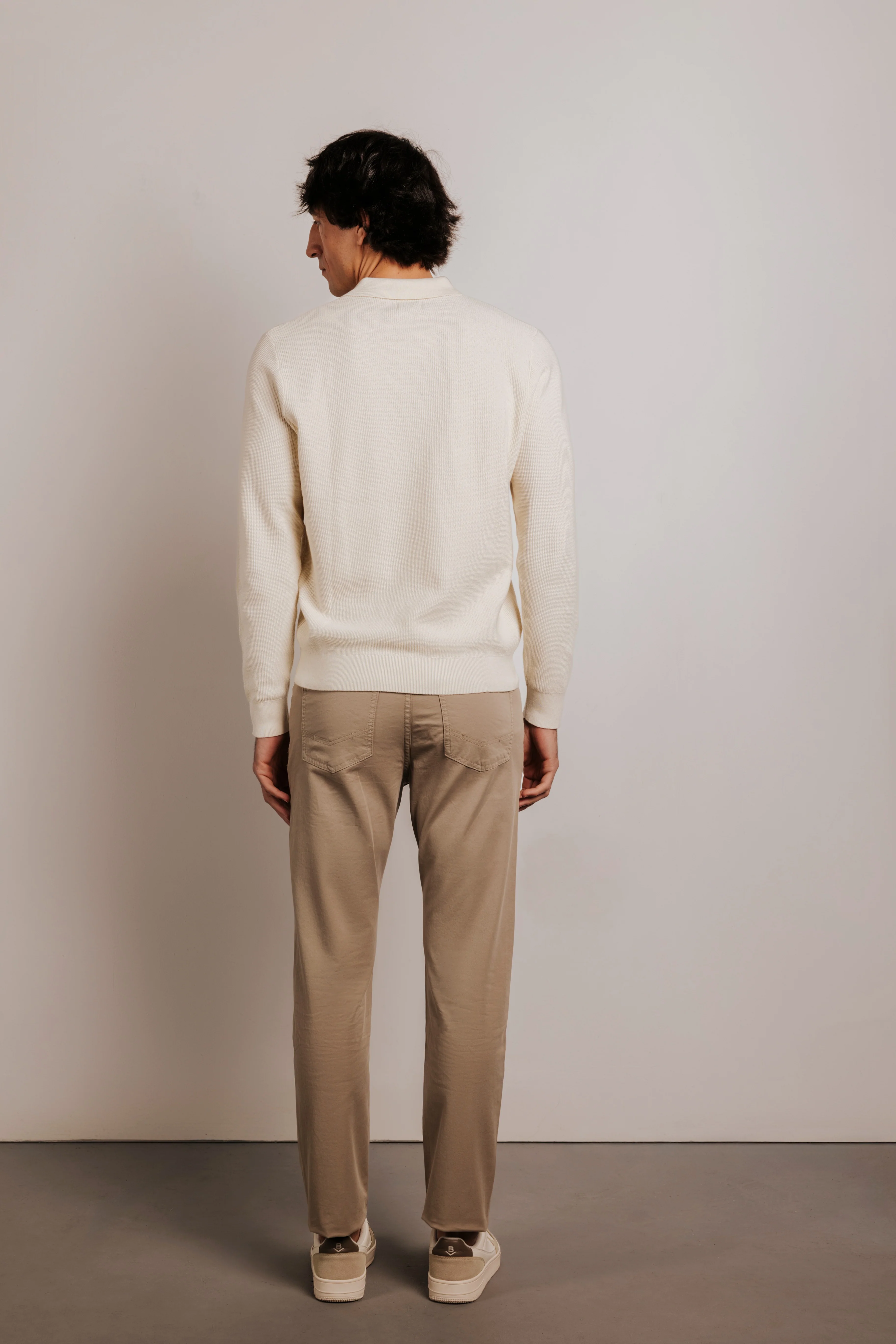 Jersey algodón cuello polo estructura - Image 4