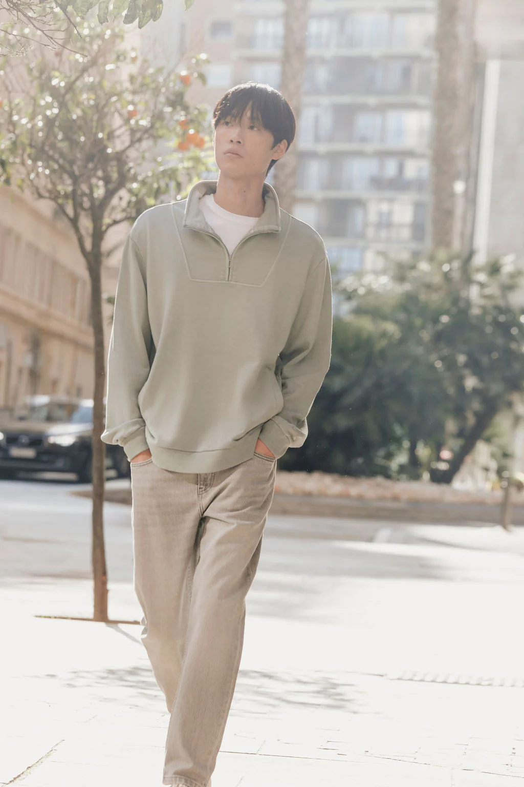 Sudadera confort cuello chimenea - Image 6